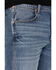 Image #2 - Wrangler Retro Men's 88MWZ Normande Medium Wash Slim Straight Stretch Denim Jeans - Long, Blue, hi-res