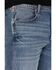 Image #2 - Wrangler Retro Men's 88MWZ Normande Medium Wash Slim Straight Stretch Denim Jeans - Long , Blue, hi-res