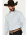 Image #2 - Ariat Men's Wrinkle Free Westley Plaid Print Button-Down Long Sleeve Western Shirt, White, hi-res