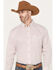 Image #2 - Wrangler Men's Classics Printed Long Sleeve Button Down Western Shirt, Red, hi-res