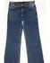 Image #2 - Wrangler Girls' Dark Wash Darci Trousers, Blue, hi-res
