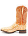Dan Post Men's Tan Caiman Belly Western Boots - Broad Square Toe, Tan, hi-res