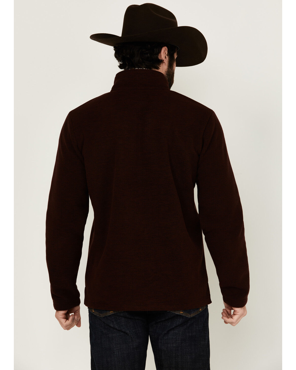 Image #4 - Cody James Men's Arctic Solid 1/4 Zip Fleece Pullover, Burgundy, hi-res
