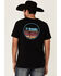 Rock & Roll Denim Men's Black Multi Color Logo Graphic Short Sleeve T-Shirt , Black, hi-res
