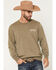 Image #2 - Wrangler Men's Spirit Of The West Graphic Crewneck Sweatshirt, Olive, hi-res