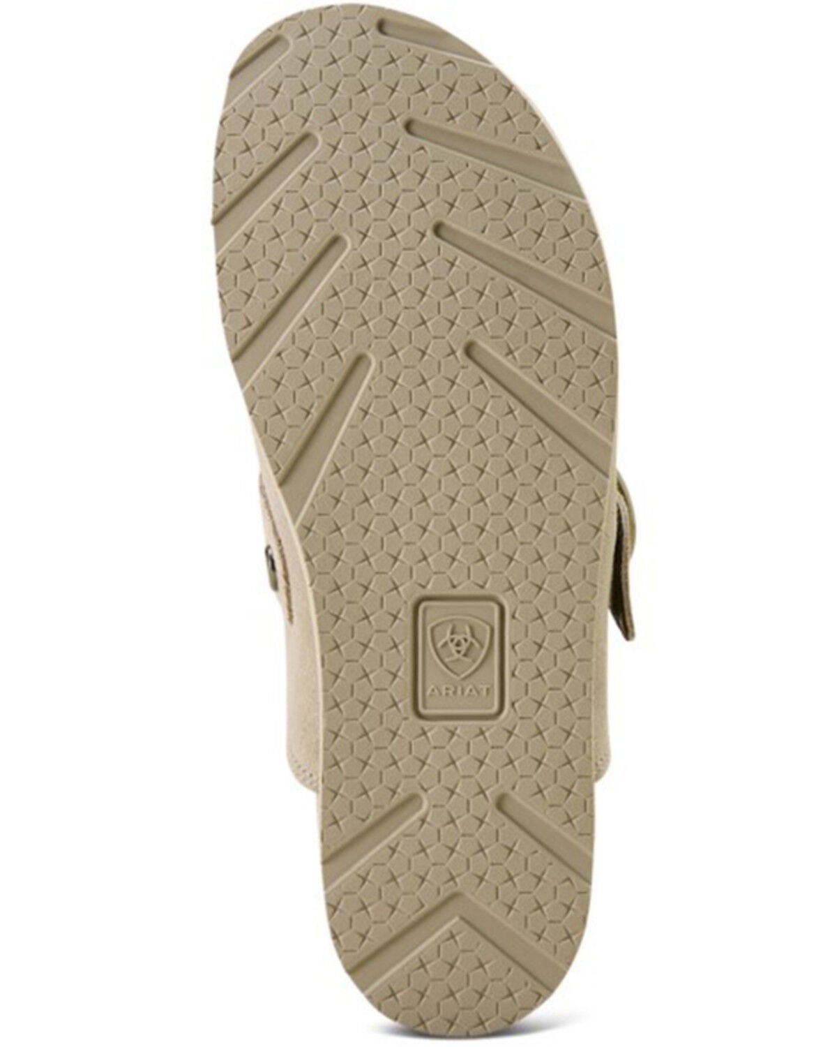 Image #7 - Ariat Women's Suede Country Mules, Oatmeal, hi-res