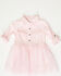 Image #1 - Sugar California Toddler Girls' Fringe Long Sleeve Button-Down Denim Tutu Dress, Blush, hi-res