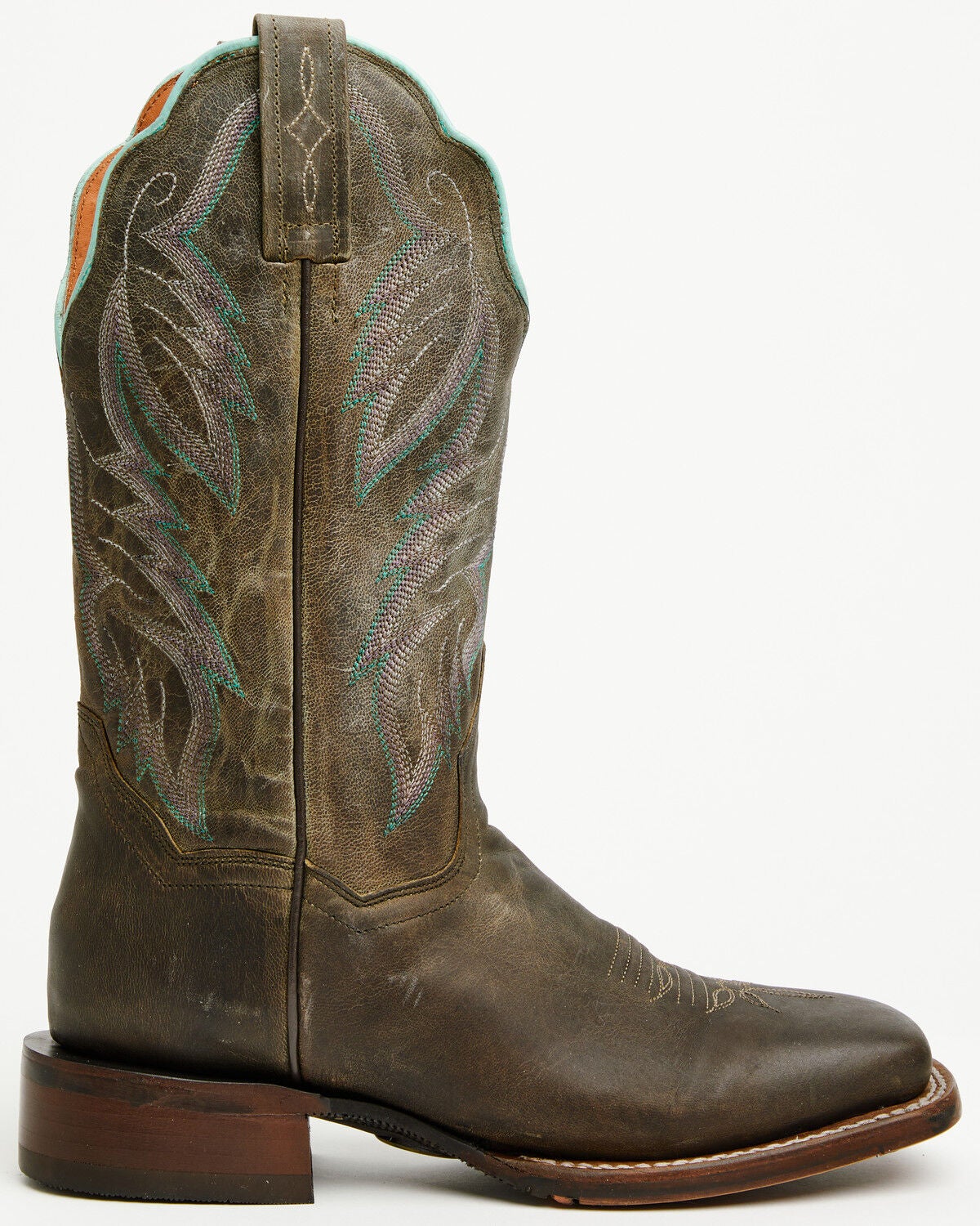 Image #2 - Dan Post Women's Kendall Western Performance Boots - Broad Square Toe, Black, hi-res