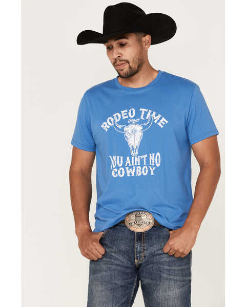 Image #1 - Rock & Roll Denim Men's Dale Brisby Rodeo Graphic T-Shirt, Blue, hi-res