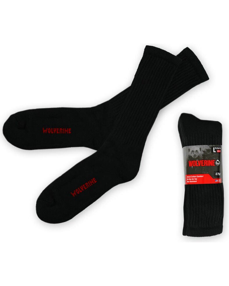 Wolverine Men's 4 Pack Work Socks Sheplers