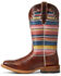 Image #2 - Ariat Women's Fiona Rye Serape Western Performance Boots - Broad Square Toe, Brown, hi-res