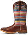 Image #2 - Ariat Women's Fiona Rye Serape Western Performance Boots - Broad Square Toe , Brown, hi-res