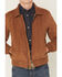 Image #3 - Cody James Boys' Harrington Faux Suede Bomber Jacket, Lt Brown, hi-res