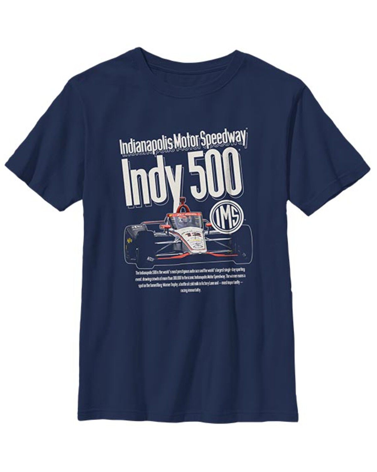 Image #2 - Americana Boys' Indy 500 Cover Ad Short Sleeve Graphic T-Shirt, Navy, hi-res