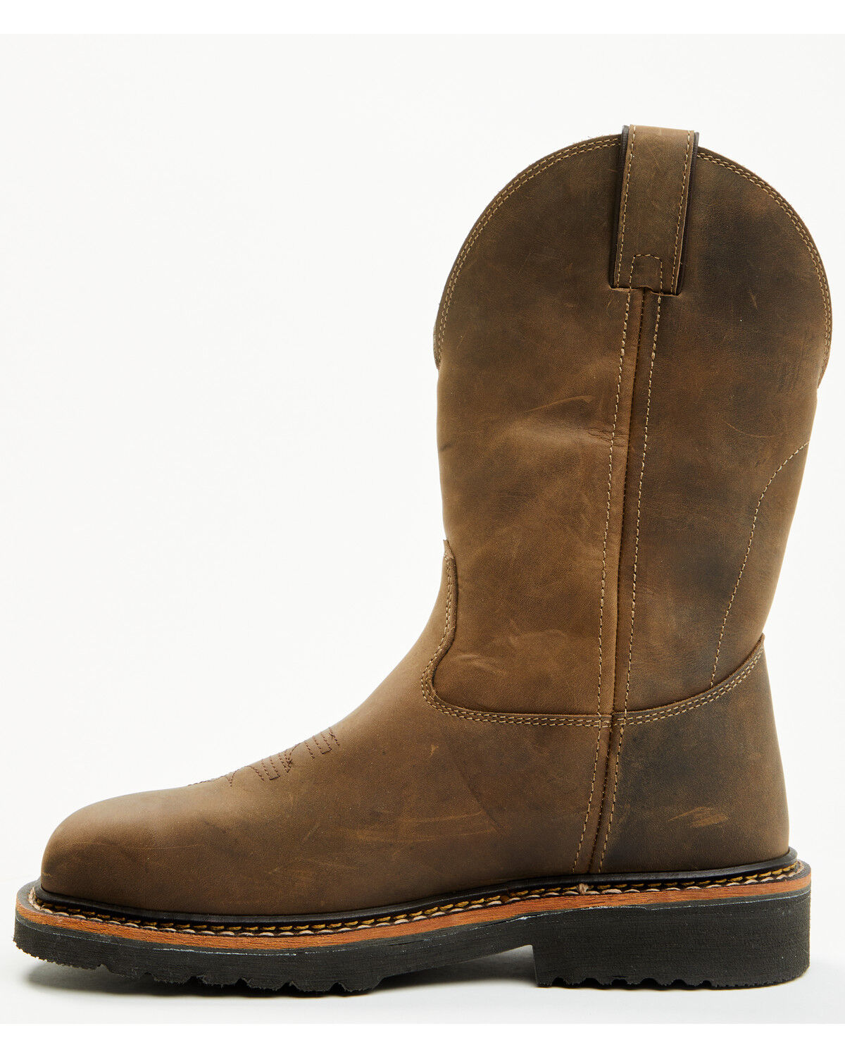 Image #3 - Cody James Men's Pull-On Waterproof Work Boots - Composite Toe, Brown, hi-res