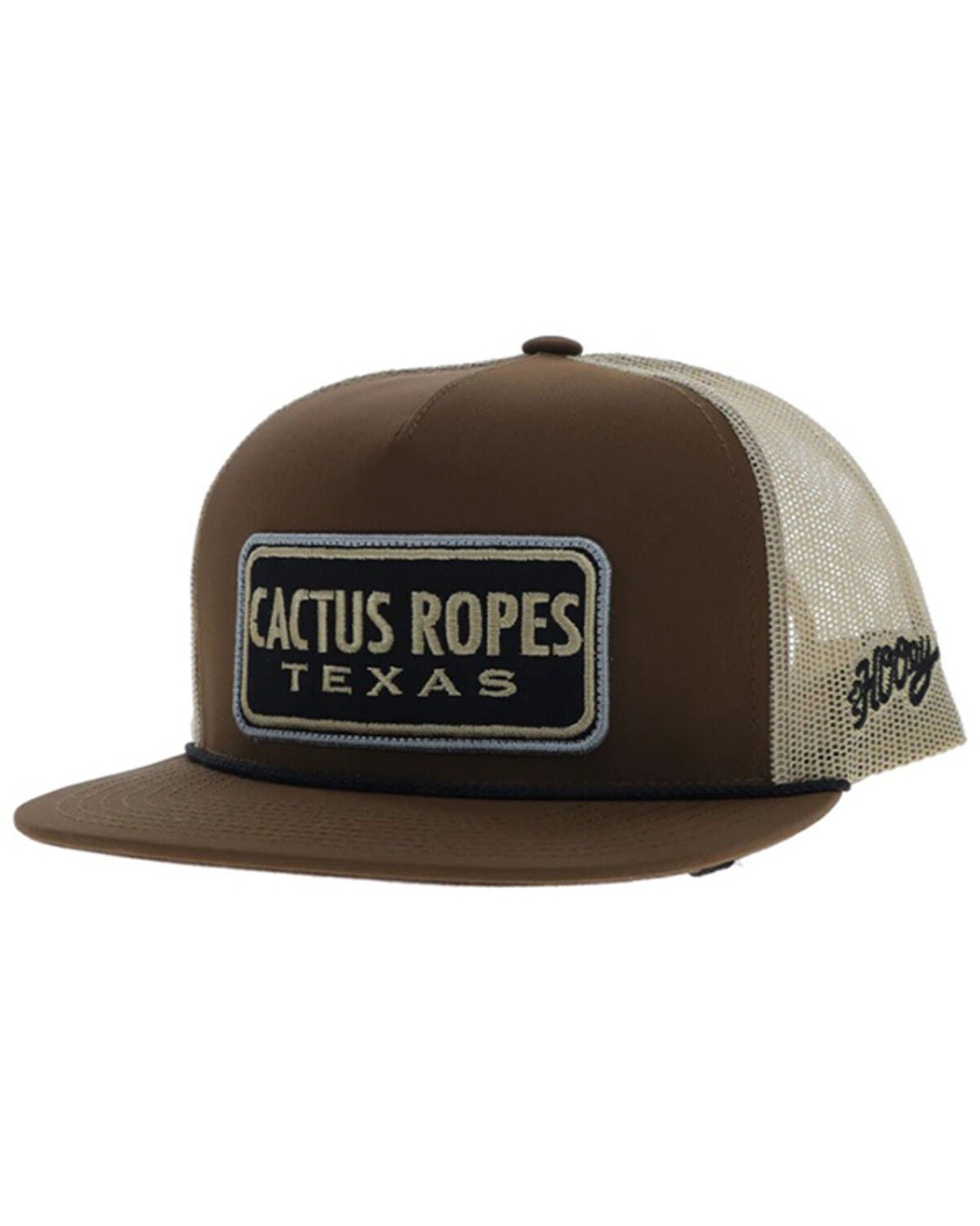 Hooey Men's Cactus Ropes Trucker Cap, Brown, hi-res