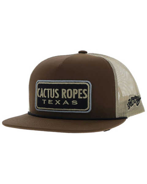 Hooey Men's Cactus Ropes Snapback Baseball Cap, Brown, hi-res