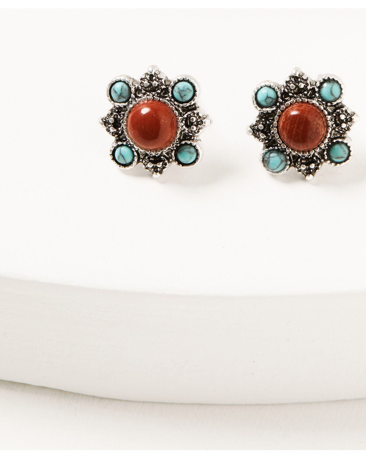 Image #4 - Shyanne Women's American Heritage Concho Hoop Earring Set - 5 Piece, Silver, hi-res