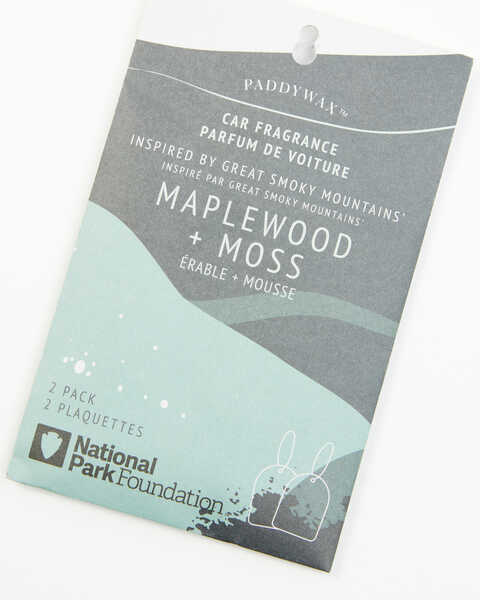 Image #1 - Paddywax Maplewood + Moss Great Smoky Mountains Parks Car Fragrance - 2 Pack , No Color, hi-res