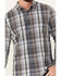 Image #3 - Brothers and Sons Men's Phillips Plaid Print Long Sleeve Button Down Shirt, Charcoal, hi-res