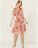 Image #1 - Wild Moss Women's Lace Trim Dress, Pink, hi-res