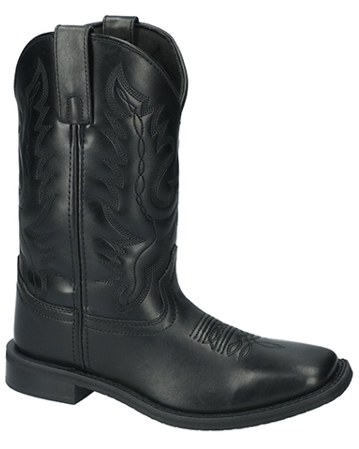 Smoky Mountain Women's Outlaw Western Boots - Broad Square Toe, Black, hi-res