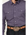 Image #3 - Wrangler Men's Plaid Print Long Sleeve Pearl Snap Western Shirt, Navy, hi-res