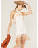 Image #5 - Shyanne Women's Fringe Halter Bodycon Mini Dress, Ivory, hi-res
