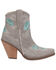 Image #2 - Dingo Women's Tootsie Floral Embroidered Western Fashion Booties - Snip Toe, Grey, hi-res