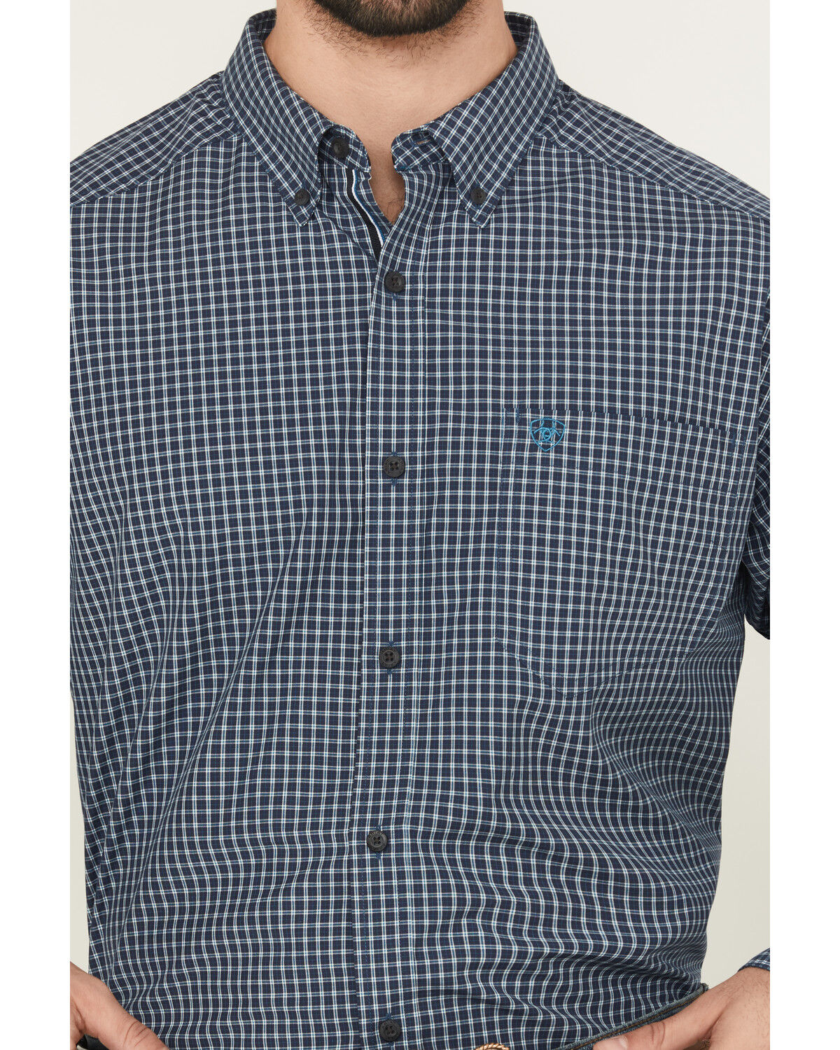 Image #3 - Ariat Men's Pro Series Paddy Classic Fit Checkered Print Long Sleeve Button-Down Western Shirt, Black, hi-res