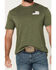 Image #3 - Howitzer Men's Military Oath Short Sleeve Graphic T-Shirt , Olive, hi-res