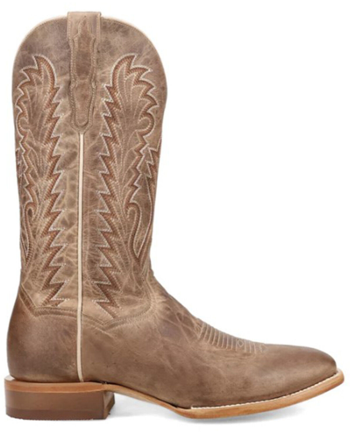 Image #2 - Dan Post Men's Jerry Western Boots - Square Toe, Tan, hi-res