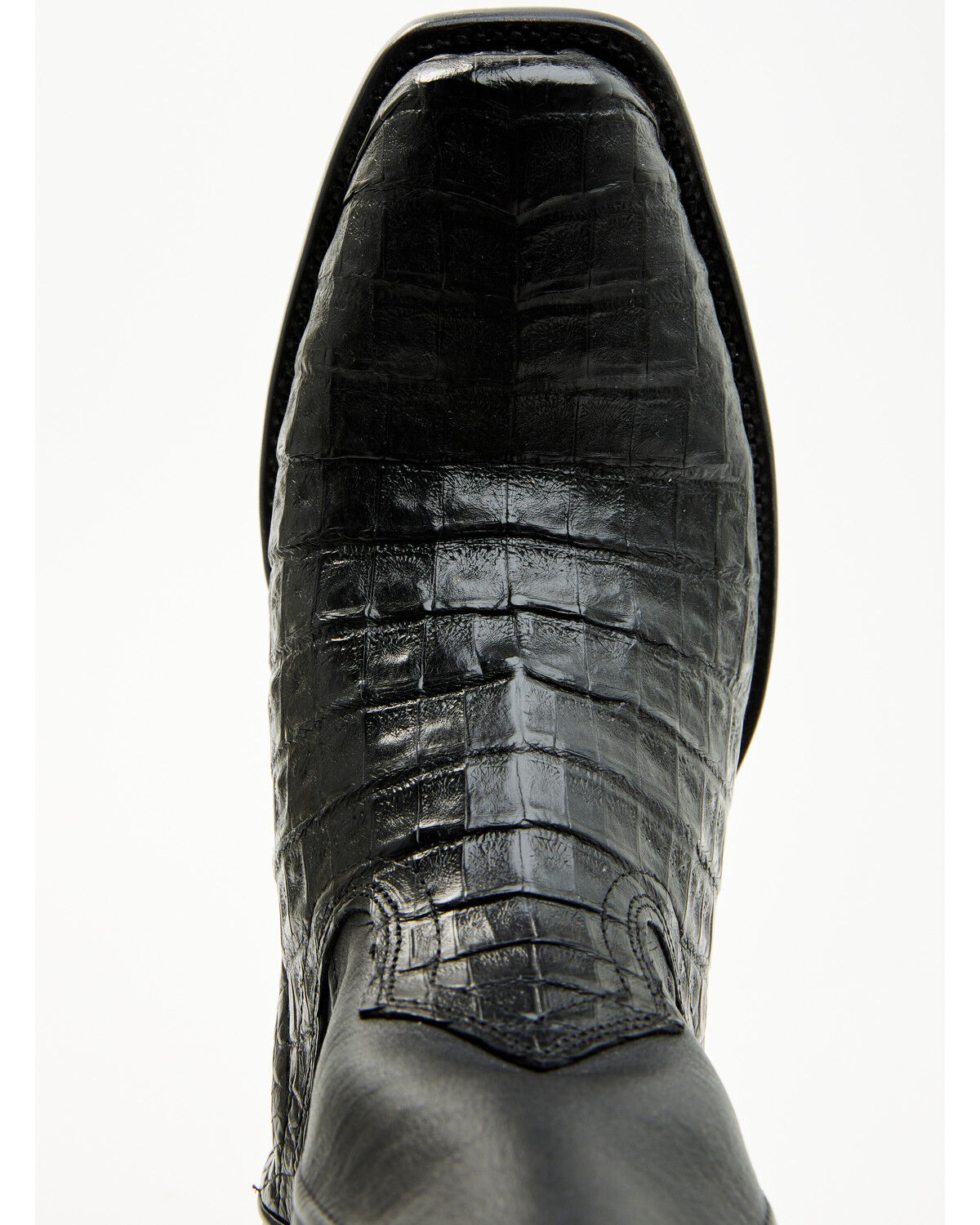 Image #6 - Cody James Black 1978® Men's Mason Exotic Caiman Belly Western Boots - Square Toe, Black, hi-res