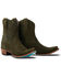 Image #1 - Lane Women's Emma Jane Suede Western Booties - Snip Toe, Olive, hi-res