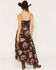 Image #4 - Cleo + Wolf Women's Floral Print Asymmetrical Hem Midi Dress, Brown, hi-res