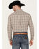 Image #4 - Cody James Men's Rough Dirt Plaid Print Long Sleeve Button-Down Stretch Western Shirt, Tan, hi-res
