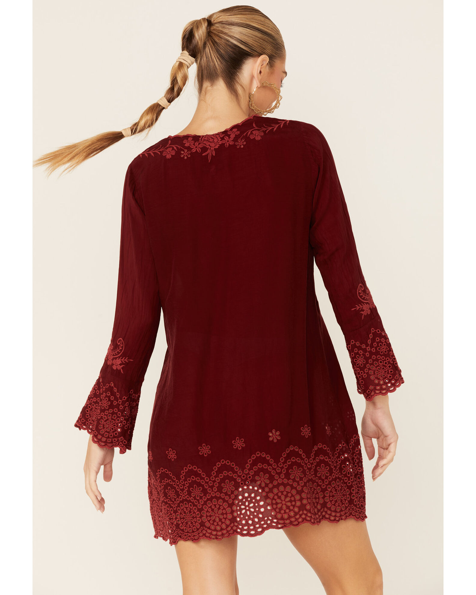 Johnny was flare sleeve tunic dress outlet