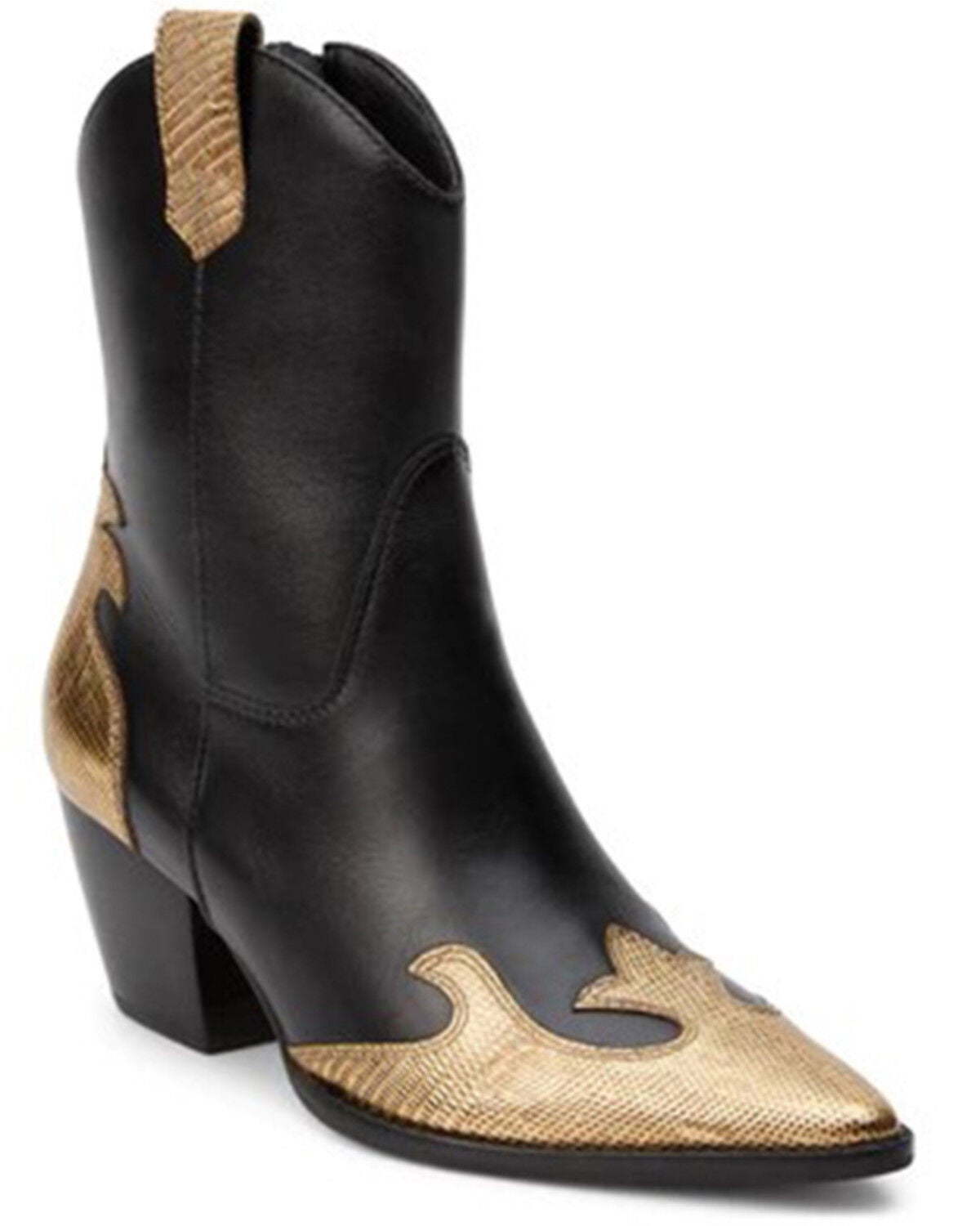 Matisse Women's Claude Western Fashion Booties - Pointed Toe, Black, hi-res