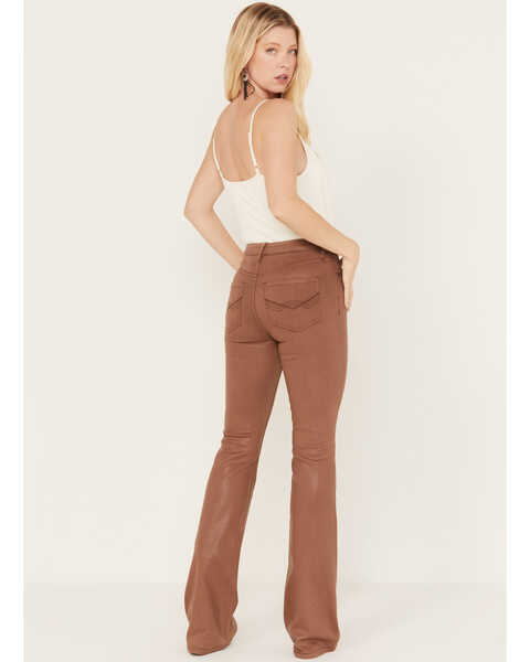 Image #3 - Idyllwind Women's Cowan Gypsy High Rise Coated Bootcut Jeans, Brown, hi-res