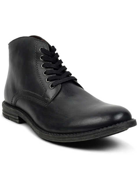 Image #1 - Evolutions Men's Proff Lace-Up Boots - Round Toe, Dark Grey, hi-res