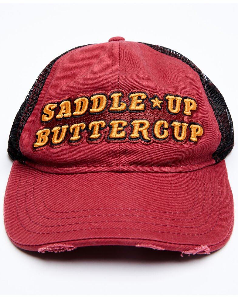 Idyllwind Women's Saddle Up Buttercup Mesh-Back Ball Cap , Rust Copper, hi-res