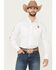Image #2 - Rodeo Clothing Men's Boot Barn Exclusive Mexico Solid Long Sleeve Pearl Snap Western Shirt, White, hi-res
