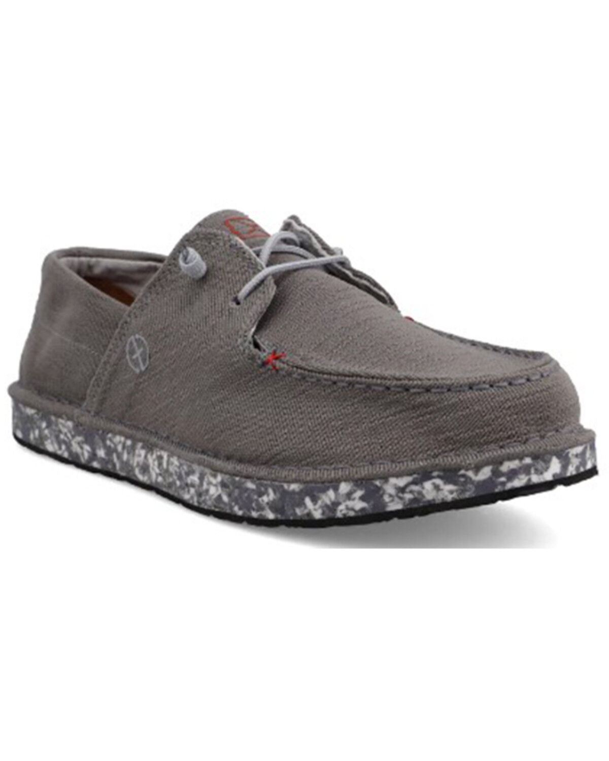 Image #1 - Twisted X Men's Circular Project™ Boat Shoes - Moc Toe, Grey, hi-res