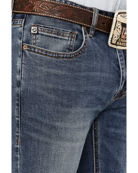 Hooey by Rock & Roll Denim Men's Revolver Medium Wash Reflex Stretch Slim Straight Jeans, Medium Wash, hi-res