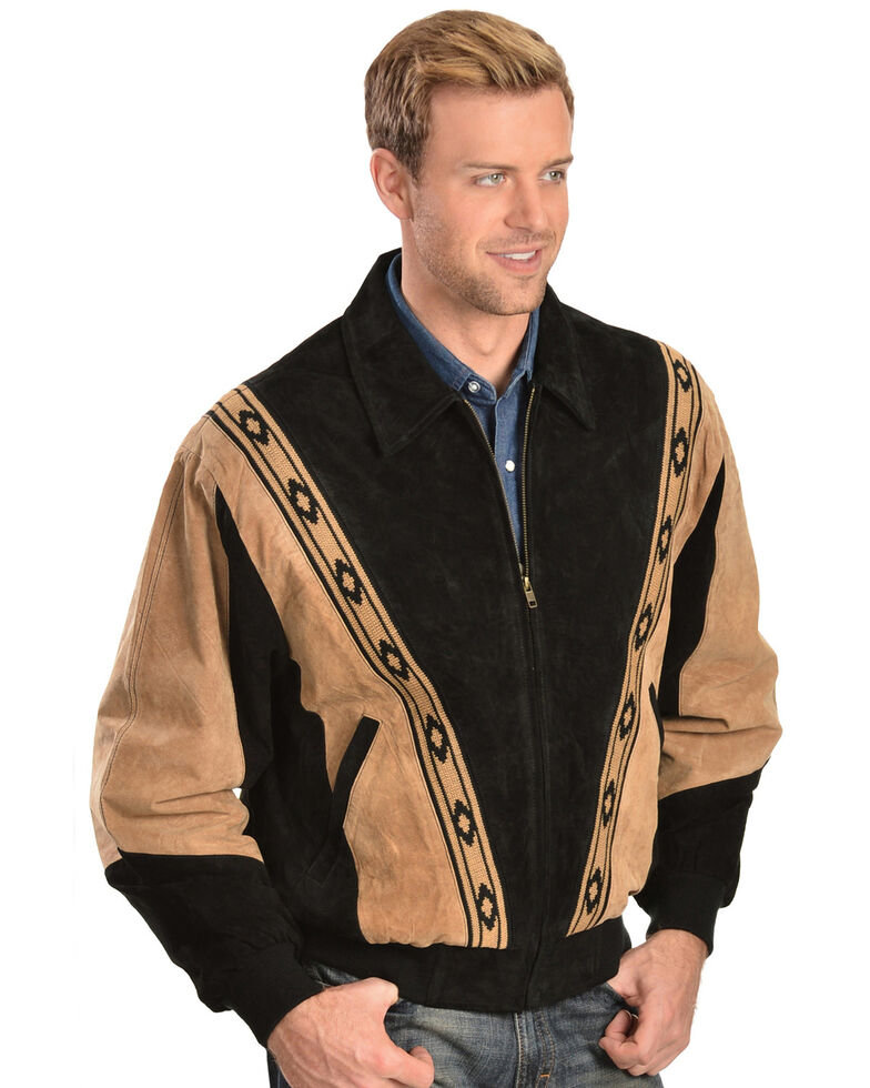 Scully Boar Suede Rodeo Jacket, Black, hi-res