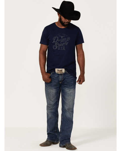 Image #2 - Cody James Men's Denim Supply USA Logo Graphic T-Shirt , Navy, hi-res