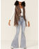 Image #4 - Shyanne Women's Charcoal Marled Sleeveless Sweater Fringe Vest, Charcoal, hi-res