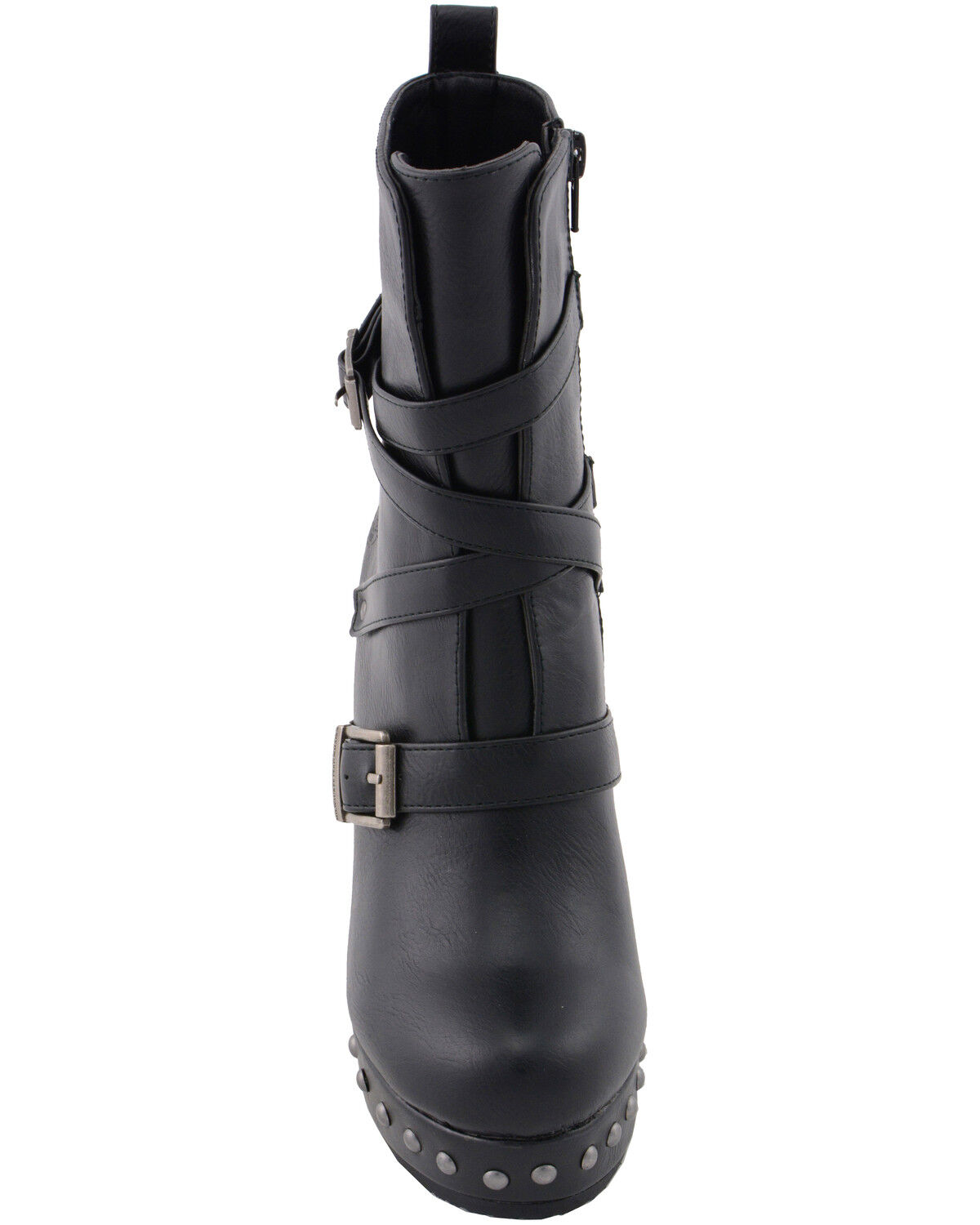 womens leather wedge boots