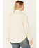 Image #4 - Scully Women's Floral Embroidered Long Sleeve Pearl Snap Western Shirt , Ivory, hi-res