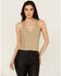 Image #1 - Miss Me Women's Knot Tank, Green, hi-res